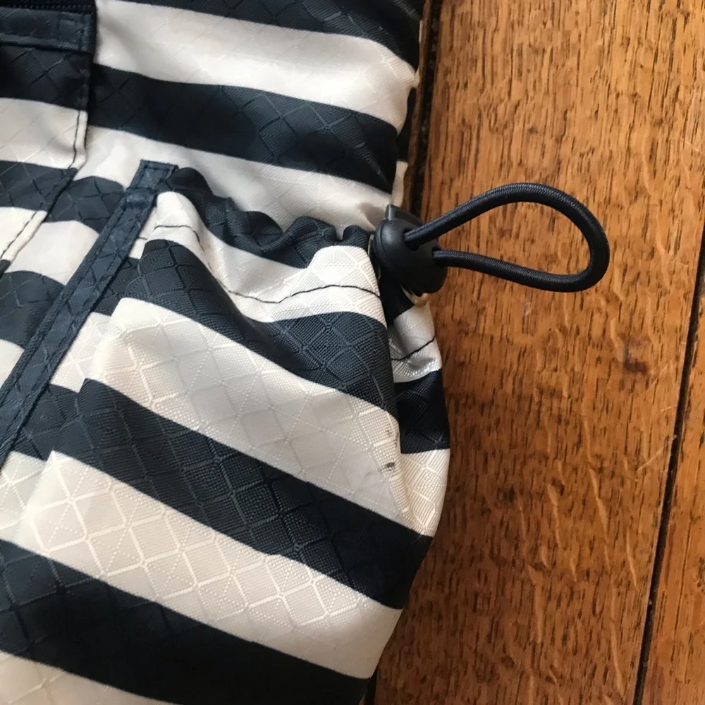 thirty-one Navy and White Striped Baby Bag